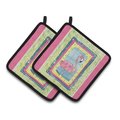 Carolines Treasures Bird - Flamingo Pair of Pot Holders, 7.5 x 3 x 7.5 in. 8106-APTHD